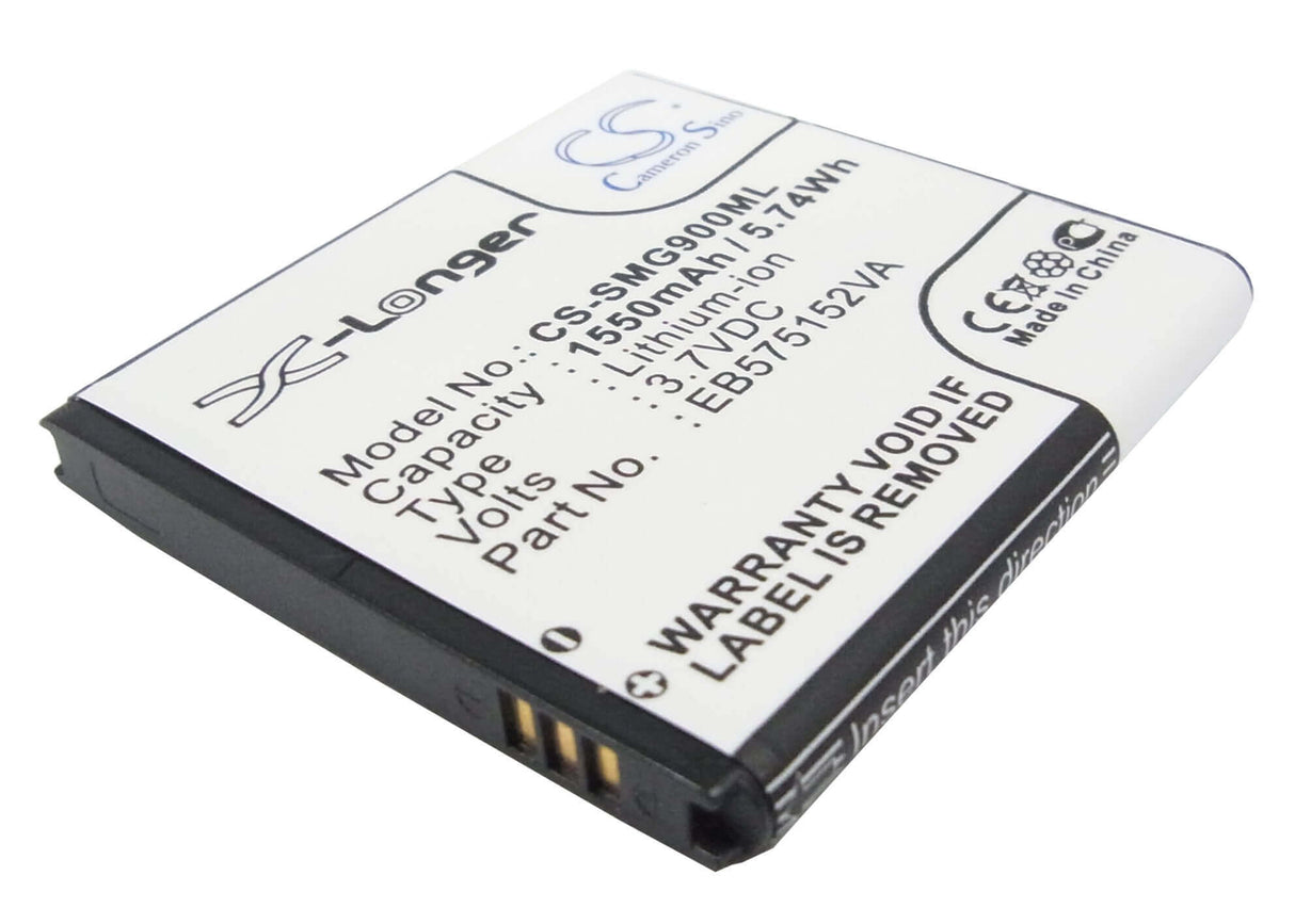3.7V, Li-ion, 1550mAh, SmartPhone battery fits Verizon, Sprint, Samsung, At&t, T-mobile, Ntt Docomo, Eb575152la, Captivate, Epic 4g, 5.74Wh Mobile, SmartPhone Cameron Sino Technology Limited (Smartphone)