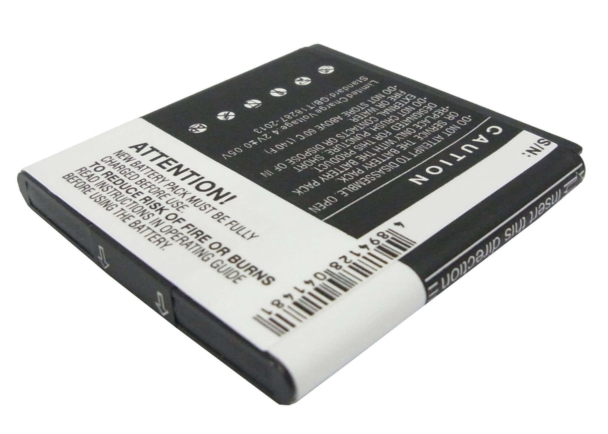 3.7V, Li-ion, 1550mAh, SmartPhone battery fits Verizon, Sprint, Samsung, At&t, T-mobile, Ntt Docomo, Eb575152la, Captivate, Epic 4g, 5.74Wh Mobile, SmartPhone Cameron Sino Technology Limited (Smartphone)