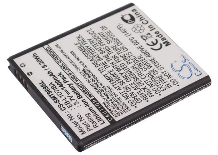 3.7V, Li-ion, 1400mAh, SmartPhone battery fits T-mobile, Samsung, At&t, Eb-l1d7iba, Galaxy S 2 Skyrocket 4g, Galaxy S Ii Skyrocket 4g, 5.18Wh Mobile, SmartPhone Cameron Sino Technology Limited (Smartphone)