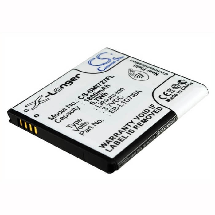 3,7V, Li-ion, 1800mAh, batterie mobile, smartphone convient à At&t, T-mobile, Samsung, Eb-l1d7iba, Galaxy S 2 Skyrocket 4g, Galaxy S Ii Skyrocket 4g, 6.66Wh Mobile, Smartphone Cameron Sino Technology Limited (Smartphone)