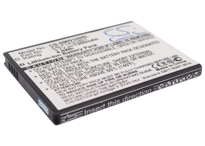 3.7V, Li-ion, 1300mAh, batterie de smartphone compatible avec T-mobile, Uscellular, Ntt Docomo, Samsung, Eb-f1a2gbu, Galaxy S Ii, Sc-02c, 4.81Wh Mobile, SmartPhone Cameron Sino Technology Limited (Smartphone)