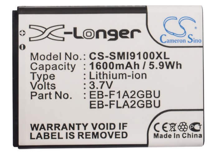 3.7V, Li-ion, 1600mAh, SmartPhone battery fits Uscellular, T-mobile, Ntt Docomo, Samsung, Eb-f1a2gbu, 5.92Wh Mobile, SmartPhone Cameron Sino Technology Limited (Smartphone)