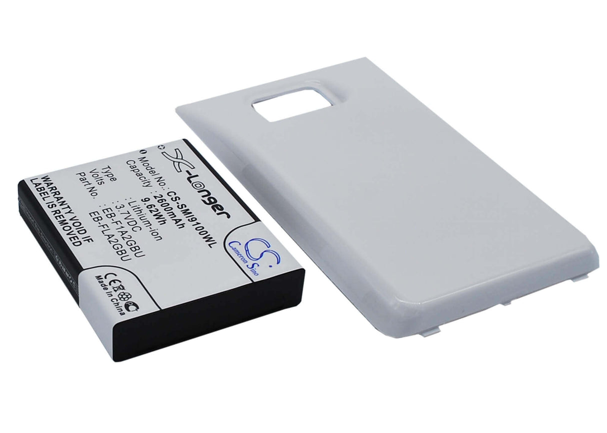3.7V, Li-ion, 2600mAh, SmartPhone battery fits Samsung, (White),Eb-f1a2gbu, Galaxy S Ii, Galaxy S2, 9.62Wh Mobile, SmartPhone Cameron Sino Technology Limited (Smartphone)