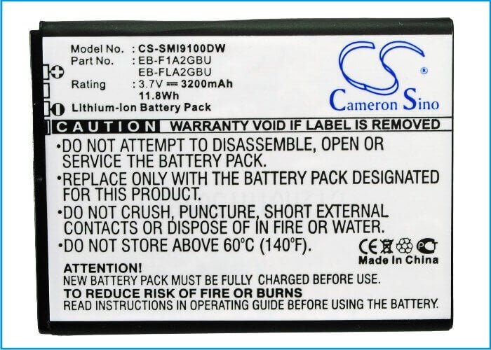 Battery For Samsung Galaxy S Ii, Galaxy S2, Gt-i9100, White Cover 3.7v, 3200mah - 11.84wh Batteries for Electronics Cameron Sino Technology Limited (Suspended)