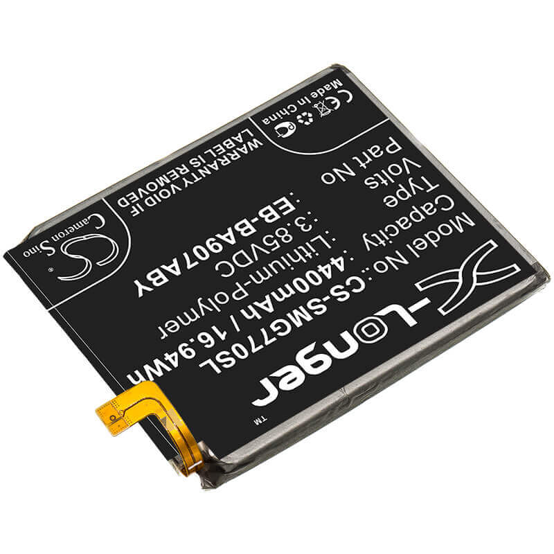 3.85V, Li-Polymer, 4400mAh, SmartPhone battery fits Samsung, Eb-ba907aby, Galaxy S10 Lite, Sm-g770, 16.94Wh Mobile, SmartPhone Cameron Sino Technology Limited (Smartphone)