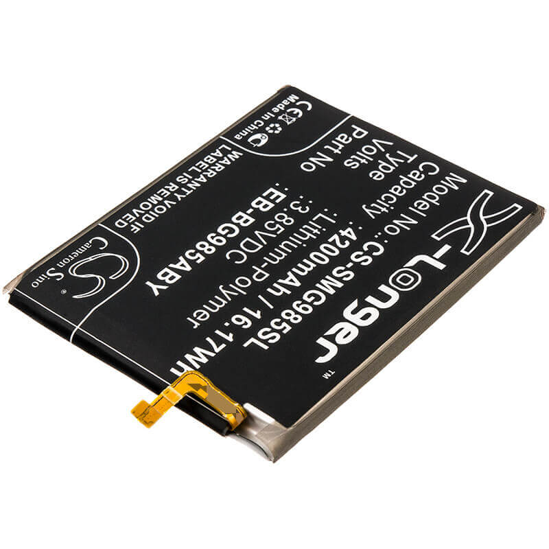 3.85V, Li-Polymer, 4200mAh, SmartPhone battery fits Samsung, Eb-bg985aby, Galaxy S20 Plus, Sc-52a, 16.17Wh Mobile, SmartPhone Cameron Sino Technology Limited (Smartphone)