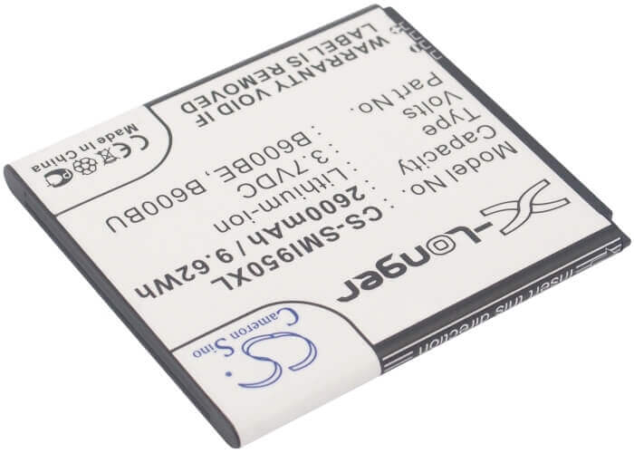 3.8V, Li-ion, 2600mAh, SmartPhone battery fits Samsung, (Black),B600bc, Altius, Galaxy S 4 Duos, 9.88Wh Mobile, SmartPhone Cameron Sino Technology Limited (Smartphone)