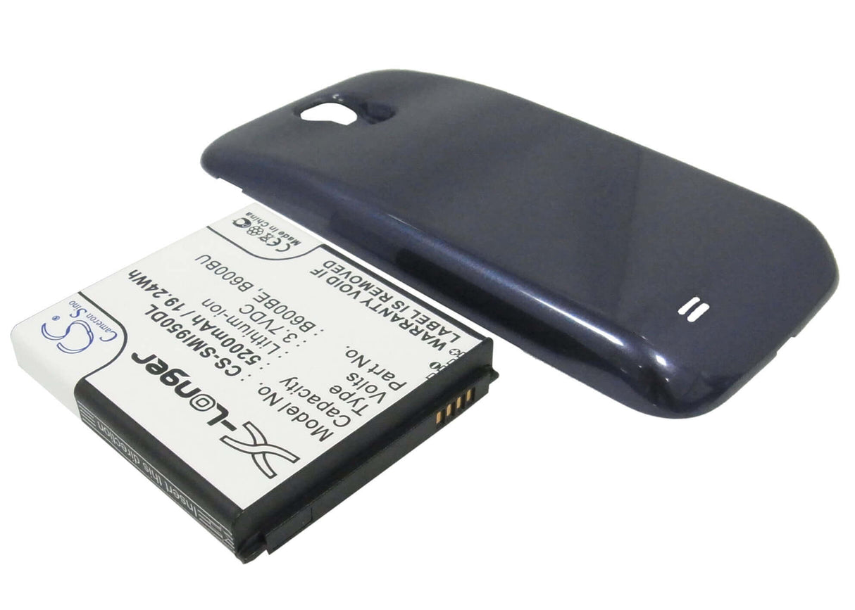 3.7V, Li-ion, 5200mAh, SmartPhone battery fits Samsung, (Blue),B600be, Galaxy S4, Galaxy S4 Lte, 19.24Wh Mobile, SmartPhone Cameron Sino Technology Limited (Smartphone)