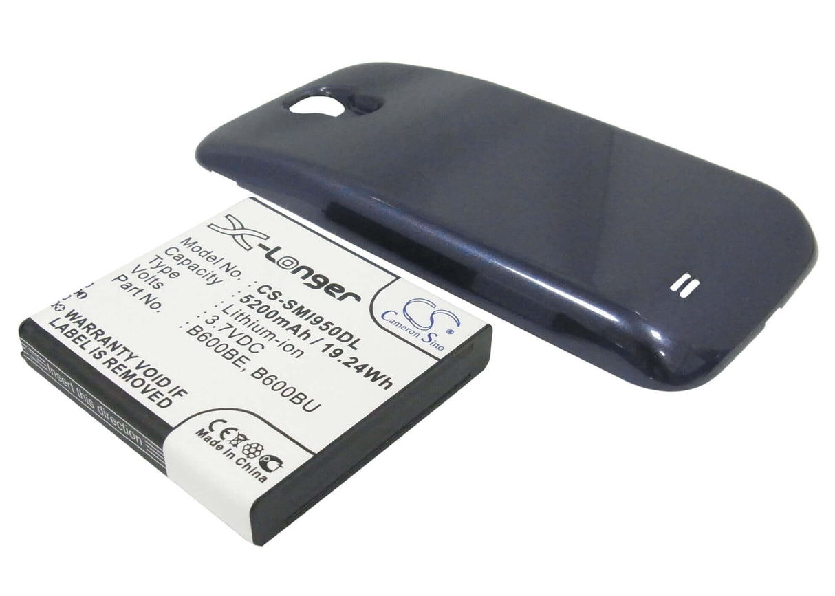 3.7V, Li-ion, 5200mAh, SmartPhone battery fits Samsung, (Blue),B600be, Galaxy S4, Galaxy S4 Lte, 19.24Wh Mobile, SmartPhone Cameron Sino Technology Limited (Smartphone)