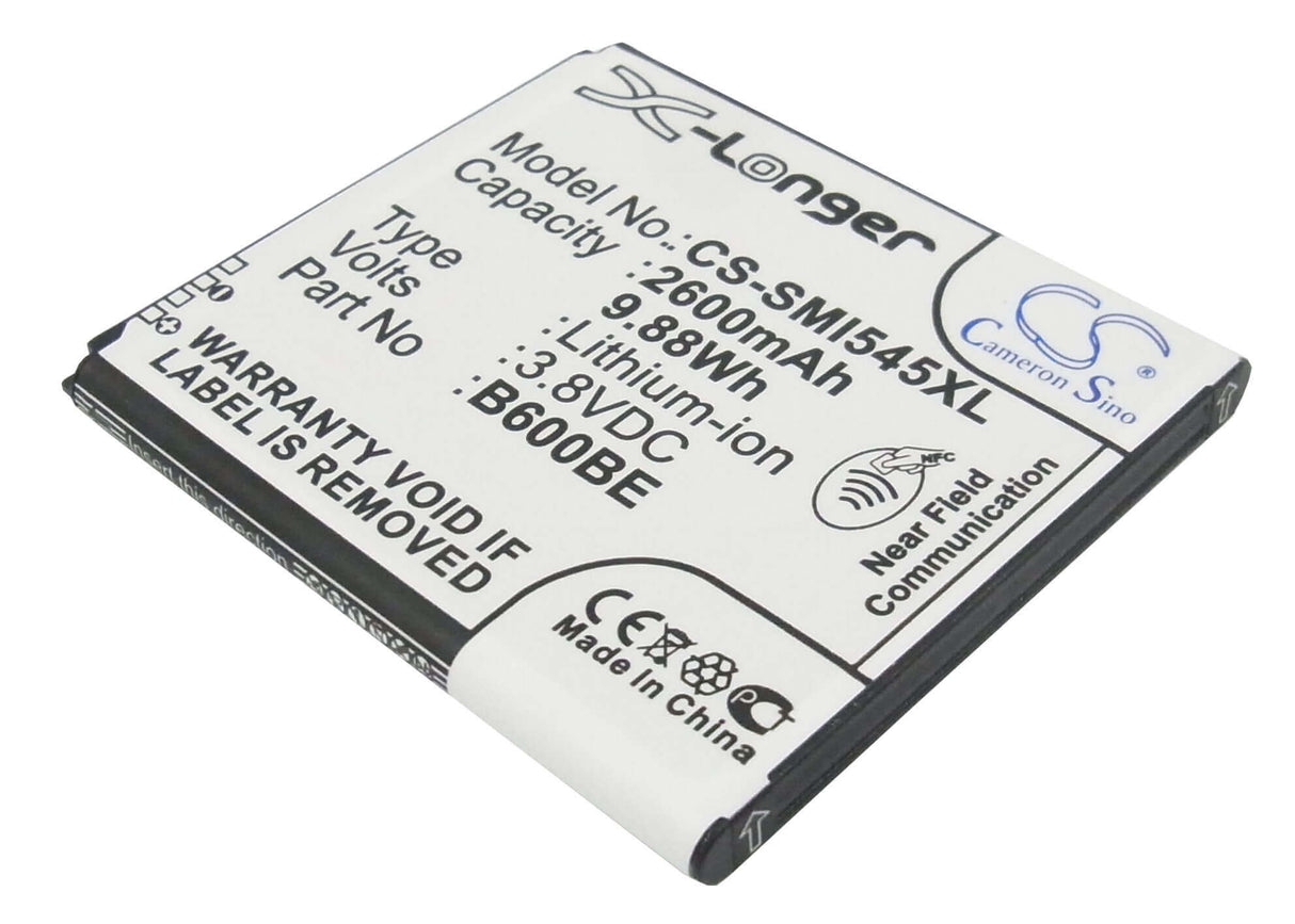 3.8V, Li-ion, 2600mAh, SmartPhone battery fits Samsung, (V2),B600bc, Altius, Galaxy S 4 Duos, 9.88Wh Mobile, SmartPhone Cameron Sino Technology Limited (Smartphone)