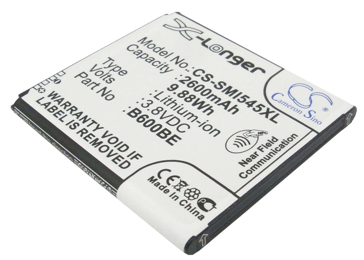 3.8V, Li-ion, 2600mAh, SmartPhone battery fits Samsung, (V2),B600bc, Altius, Galaxy S 4 Duos, 9.88Wh Mobile, SmartPhone Cameron Sino Technology Limited (Smartphone)