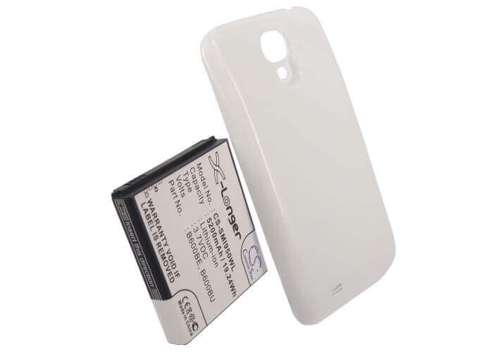 3.7V, Li-ion, 5200mAh, SmartPhone battery fits Samsung, (White),B600be, Galaxy S4, Galaxy S4 Lte, 19.24Wh Mobile, SmartPhone Cameron Sino Technology Limited (Smartphone)