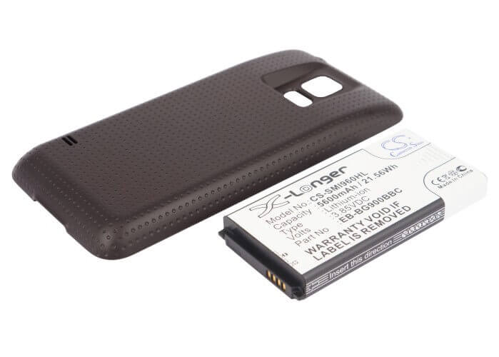 3.85V, Li-ion, 5600mAh, batterie de smartphone compatible Samsung, (Marron), Eb-b900bc, Galaxy S5, Galaxy S5 Lte, 21.56Wh Mobile, Smartphone Cameron Sino Technology Limited (Smartphone)