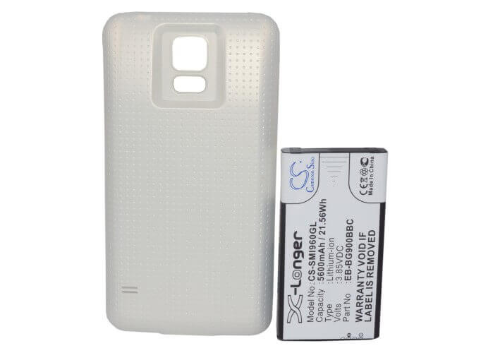 3.85V, Li-ion, 5600mAh, batterie de smartphone compatible Samsung, (Or), Eb-b900bc, Galaxy S5, Galaxy S5 Lte, 21.56Wh Mobile, Smartphone Cameron Sino Technology Limited (Smartphone)