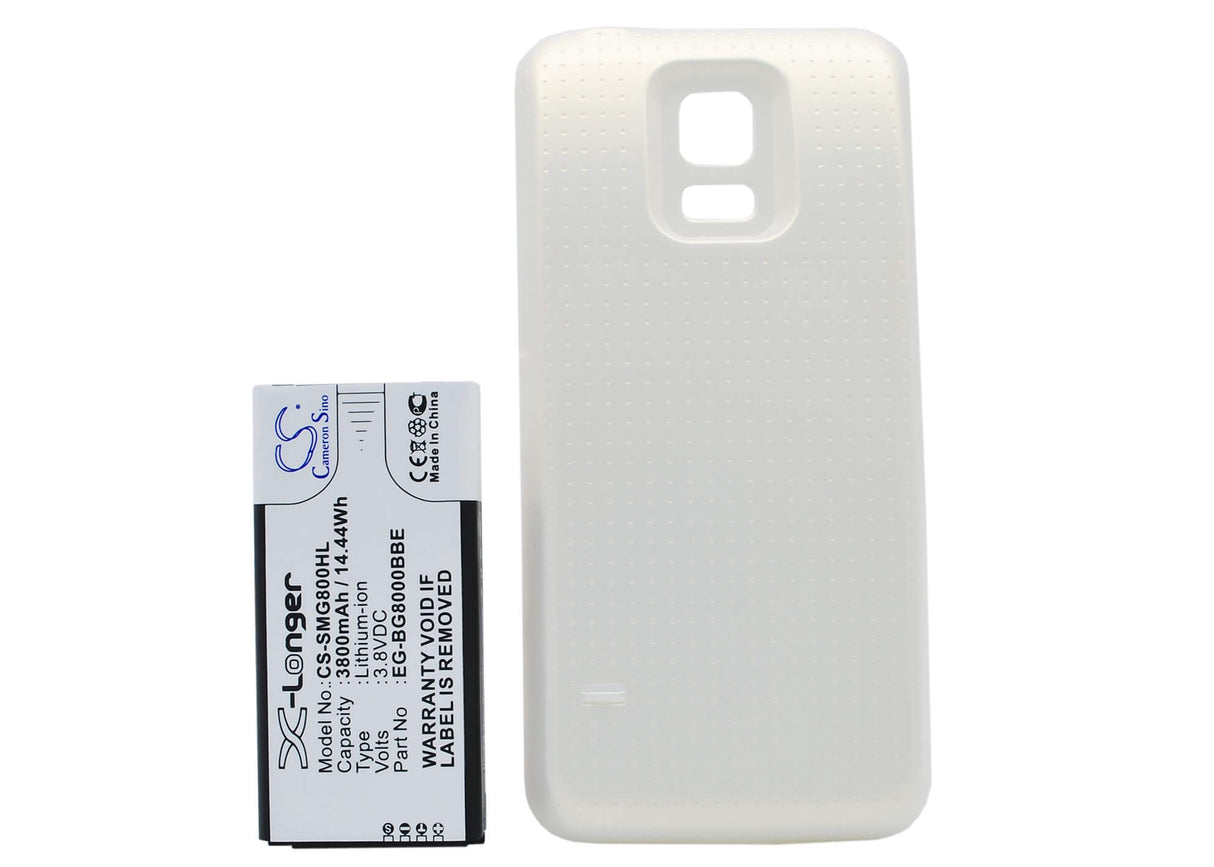 Battery For Samsung Galaxy S5 Mini, Sm-g800a, Sm-g800f, White Cover 3.8v, 3800mah - 14.44wh Batteries for Electronics Cameron Sino Technology Limited (Suspended)