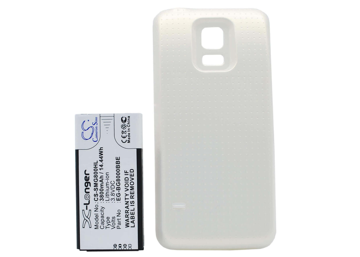 Battery For Samsung Galaxy S5 Mini, Sm-g800a, Sm-g800f, White Cover 3.8v, 3800mah - 14.44wh Batteries for Electronics Cameron Sino Technology Limited (Suspended)