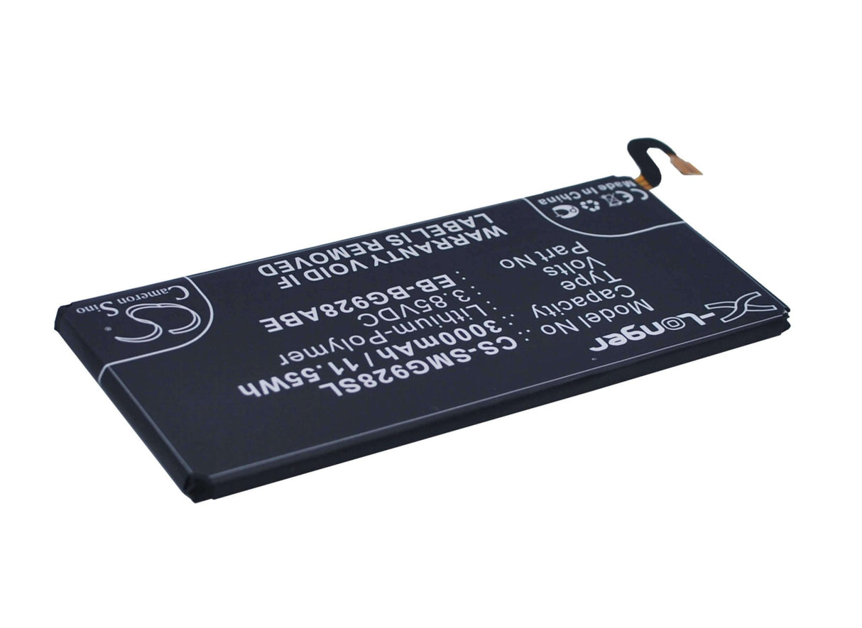 3.85V, Li-Polymer, 3000mAh, SmartPhone battery fits Samsung, Eb-bg928abe, Galaxy S6 Edge Dual Sim, Galaxy S6 Edge Plus, 11.55Wh Mobile, SmartPhone Cameron Sino Technology Limited (Smartphone)