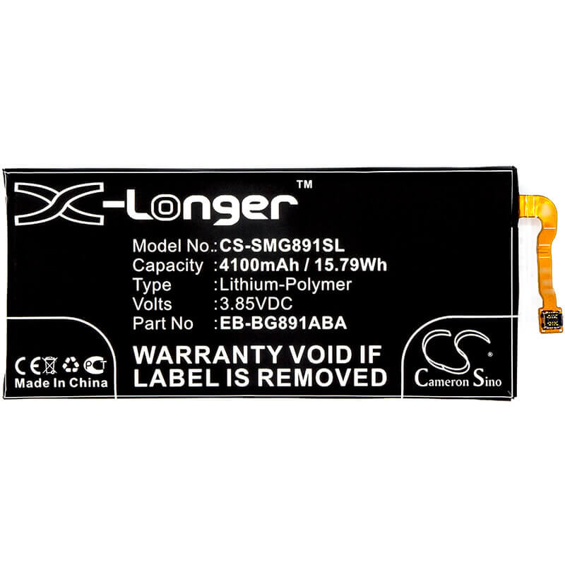 3.85V, Li-Polymer, 4100mAh, SmartPhone battery fits Samsung, Eb-bg891aba, Galaxy S7 Active, Sm-g891, 15.79Wh Mobile, SmartPhone Cameron Sino Technology Limited (Smartphone)