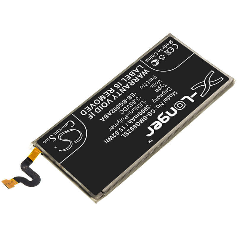 3.85V, Li-Polymer, 3900mAh, SmartPhone battery fits Samsung, Eb-bg892aba, Galaxy S8 Active, Galaxy S8 Active Td-lte, 15.02Wh Mobile, SmartPhone Cameron Sino Technology Limited (Smartphone)