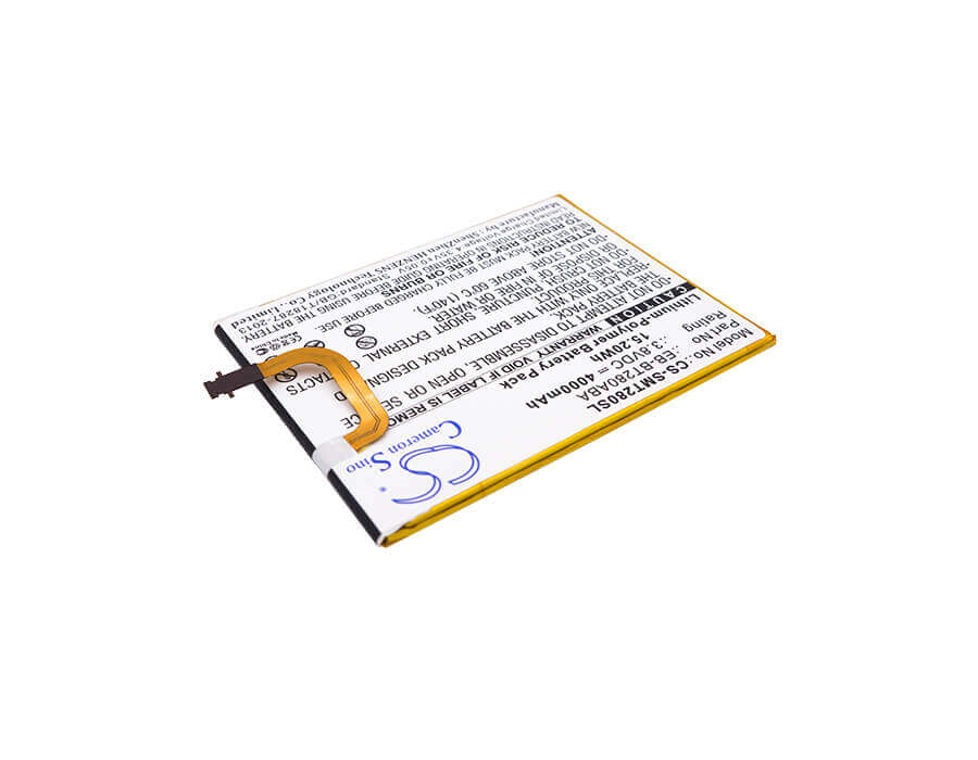 3.8V, Li-Polymer, 4000mAh, Tablet battery fits Samsung, Eb-bt280aba, Galaxy Tab A 7.0 2016 4g Lte, Galaxy Tab E 7.0 2016 4g Lte, 15.20Wh Tablet Cameron Sino Technology Limited