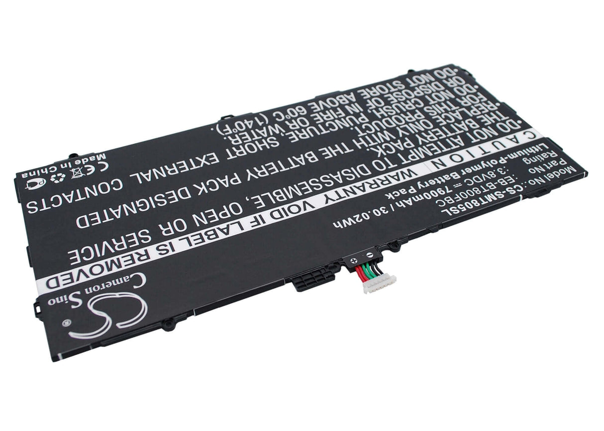 3.8V, Li-Polymer, 7900mAh, Tablet battery fits Samsung, Eb-bt800fbc, Chagall, Galaxy Tab S 10.5, 30.02Wh Tablet Cameron Sino Technology Limited