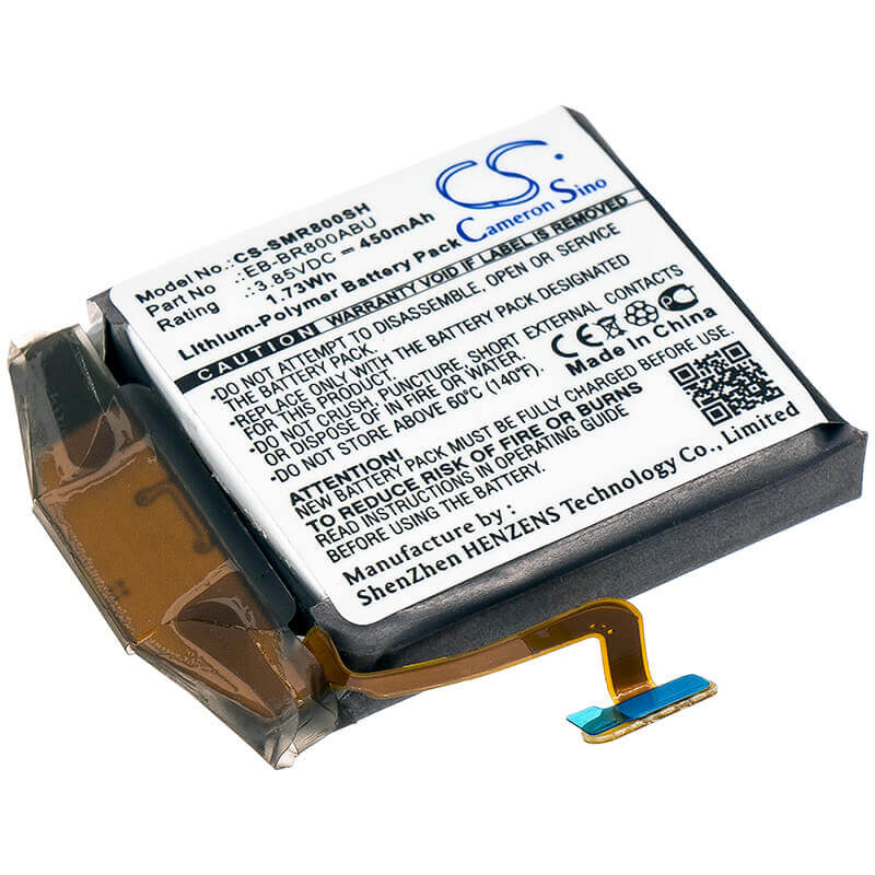 3.85V, Li-Polymer, 450mAh, Smartwatch battery fits Samsung, Eb-br800abu, Galaxy Watch 46mm, Sm-r800, 1.73Wh Smartwatch Cameron Sino Technology Limited