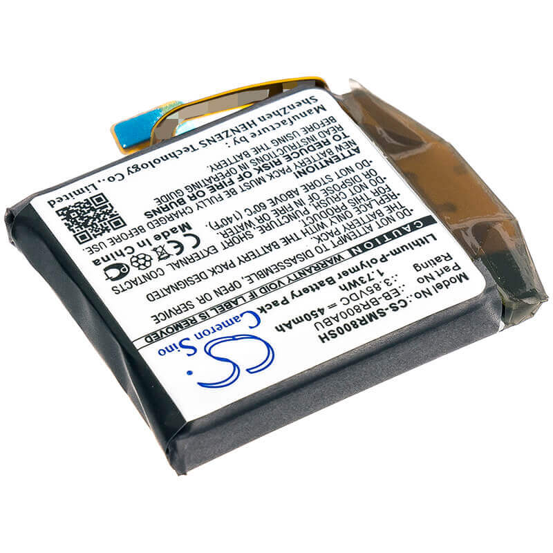 3.85V, Li-Polymer, 450mAh, Smartwatch battery fits Samsung, Eb-br800abu, Galaxy Watch 46mm, Sm-r800, 1.73Wh Smartwatch Cameron Sino Technology Limited
