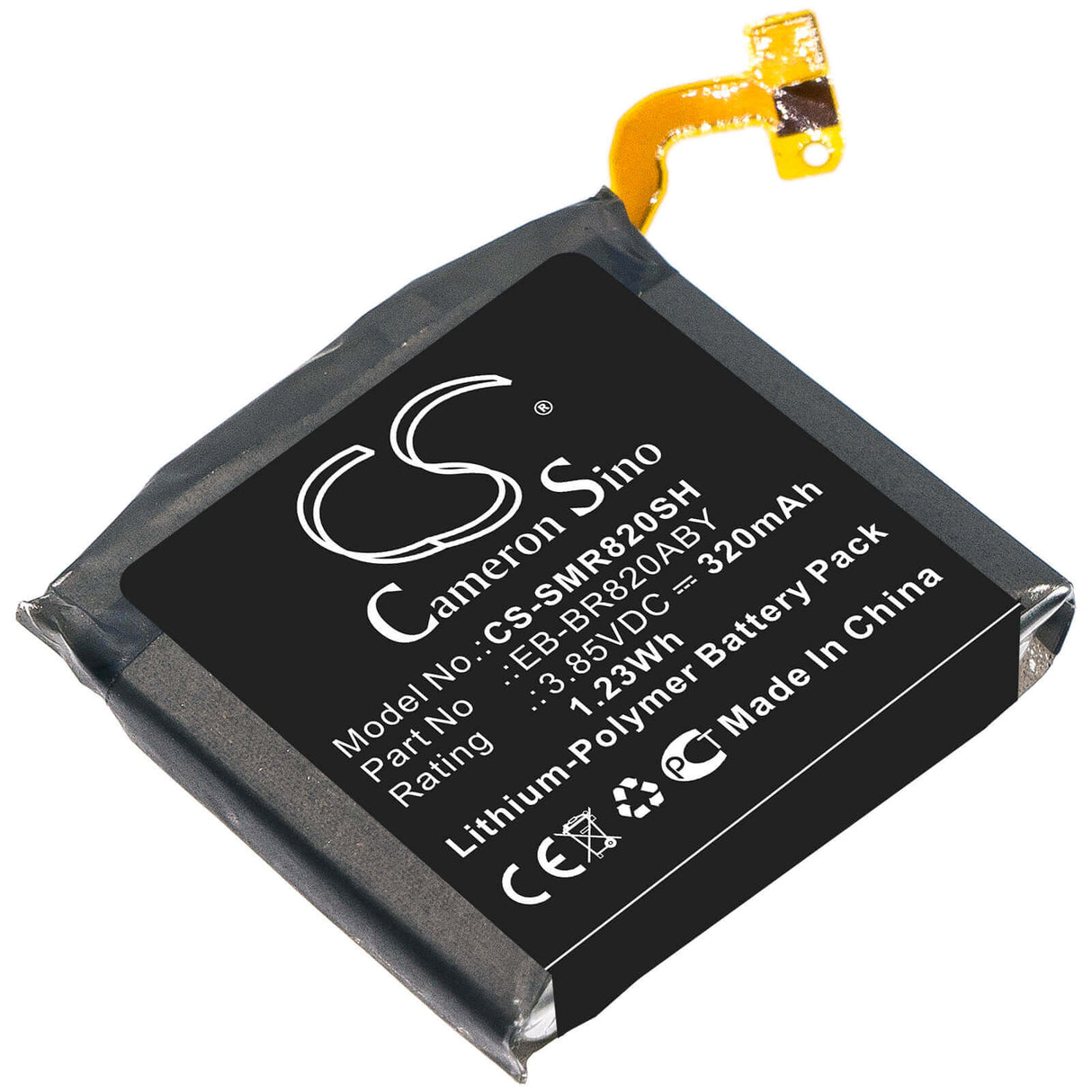 3.85V, Li-Polymer, 320mAh, Smartwatch battery fits Samsung, Eb-br820aby, Galaxy Watch Active 2, Galaxy Watch Active 2 44mm, 1.23Wh Smartwatch Cameron Sino Technology Limited