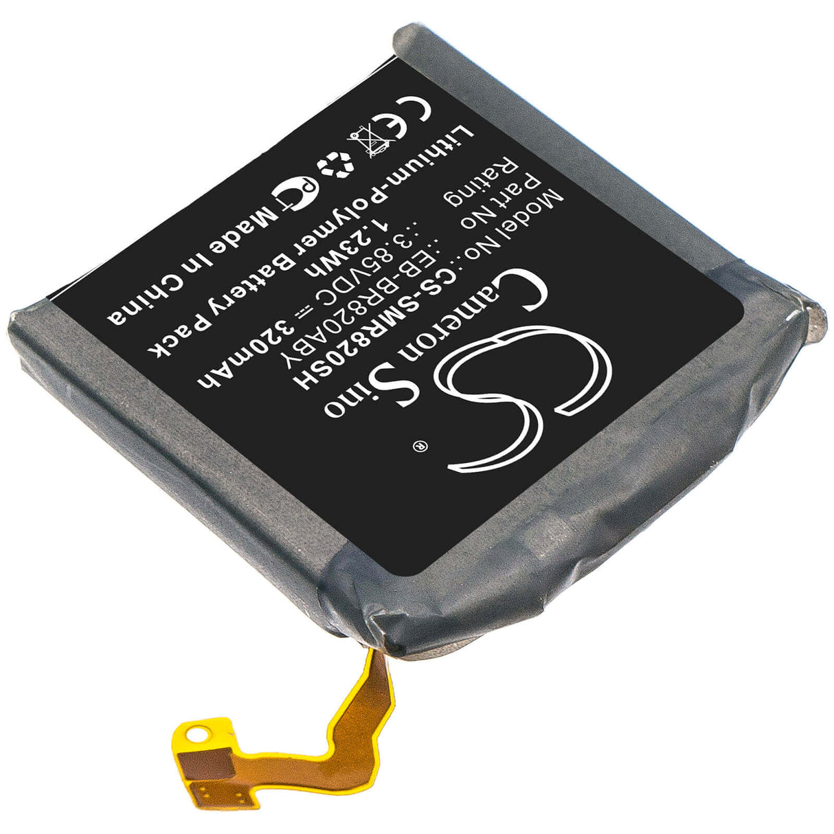 3.85V, Li-Polymer, 320mAh, Smartwatch battery fits Samsung, Eb-br820aby, Galaxy Watch Active 2, Galaxy Watch Active 2 44mm, 1.23Wh Smartwatch Cameron Sino Technology Limited
