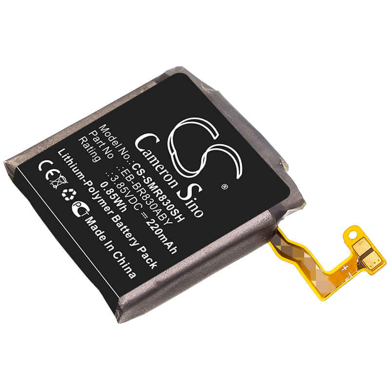 3.85V, Li-Polymer, 220mAh, Smartwatch battery fits Samsung, Eb-br830aby, Galaxy Watch Active2 40mm, Sm-r830, 0.85Wh Smartwatch Cameron Sino Technology Limited