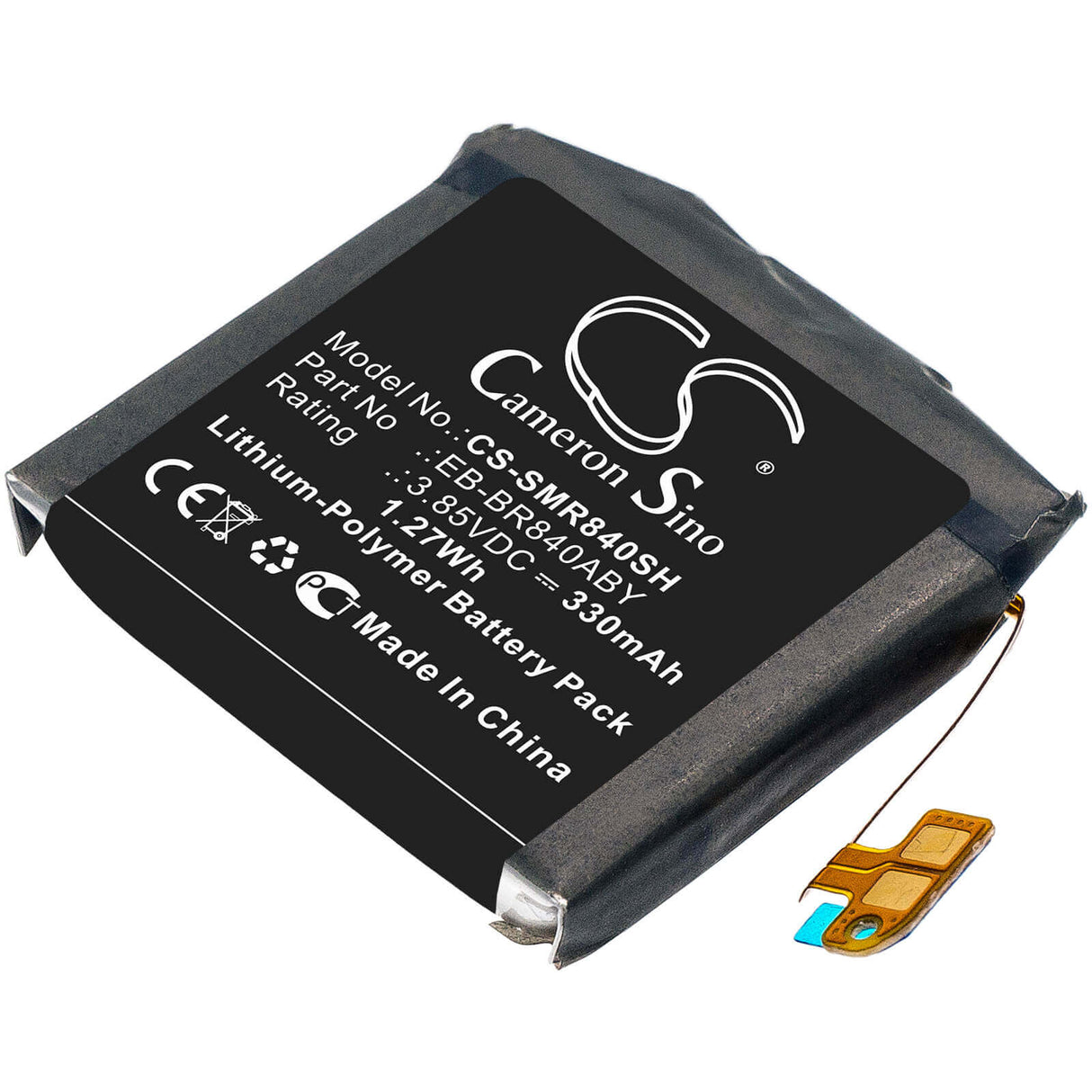 3.85V, Li-Polymer, 330mAh, Smartwatch battery fits Samsung, Eb-br840aby, Galaxy Watch3 45mm, Sm-r840, 1.27Wh Smartwatch Cameron Sino Technology Limited