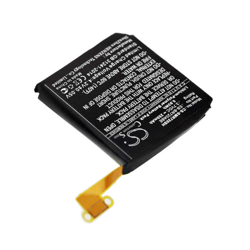 3.7V, Li-Polymer, 250mAh, Smartwatch battery fits Samsung, Eb-br720abe, Gear S2, Gear S2 Classic, 0.93Wh Smartwatch Cameron Sino Technology Limited