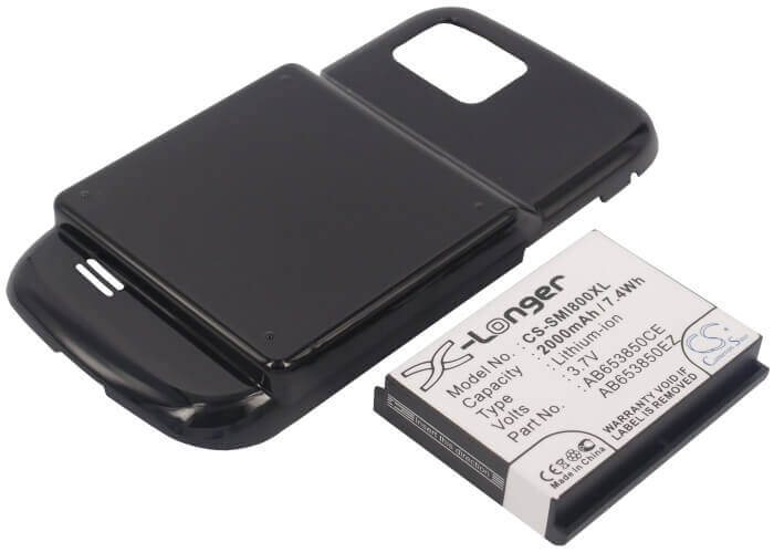 3.7V, Li-ion, 2000mAh, batterie de smartphone compatible avec Samsung, Ab653850ce, Gt-i8000, Gt-i8000h, 7.4Wh Mobile, Smartphone Cameron Sino Technology Limited (Smartphone)