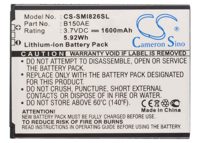 3,7V, Li-ion, 1600mAh, Batterie de smartphone compatible avec Samsung, B150ac, Galaxy Core, Galaxy Core Duos, 5,92Wh Mobile, Smartphone Cameron Sino Technology Limited (Smartphone)