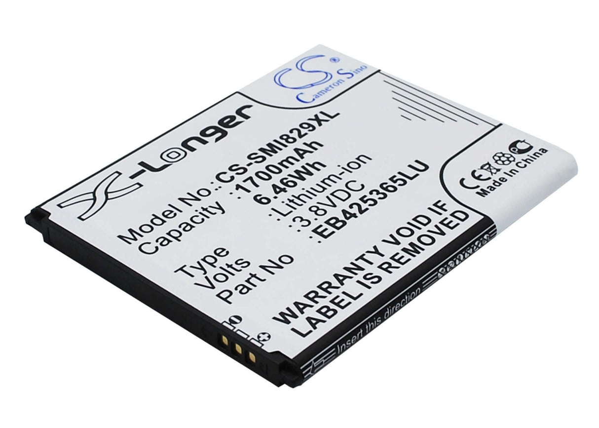 3.8V, Li-ion, 1700mAh, SmartPhone battery fits Samsung, Eb425365lu, Galaxy Duos, Galaxy Style Duos, 6.46Wh Mobile, SmartPhone Cameron Sino Technology Limited (Suspended)