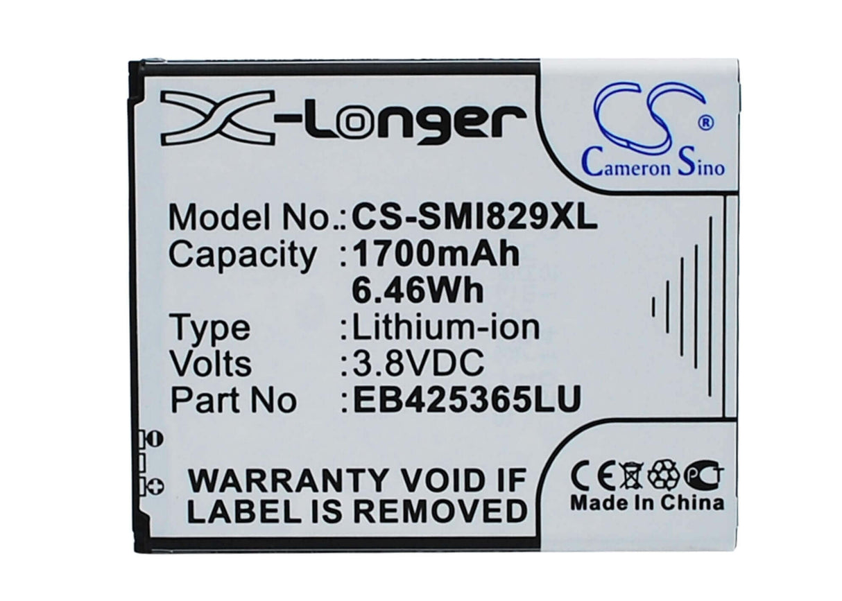 3.8V, Li-ion, 1700mAh, SmartPhone battery fits Samsung, Eb425365lu, Galaxy Duos, Galaxy Style Duos, 6.46Wh Mobile, SmartPhone Cameron Sino Technology Limited (Suspended)