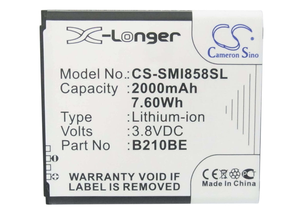 3.8V, Li-ion, 2000mAh, SmartPhone battery fits Samsung, B210bc, Galaxy Core Advance, Gt-i8580, 7.6Wh Mobile, SmartPhone Cameron Sino Technology Limited (Smartphone)