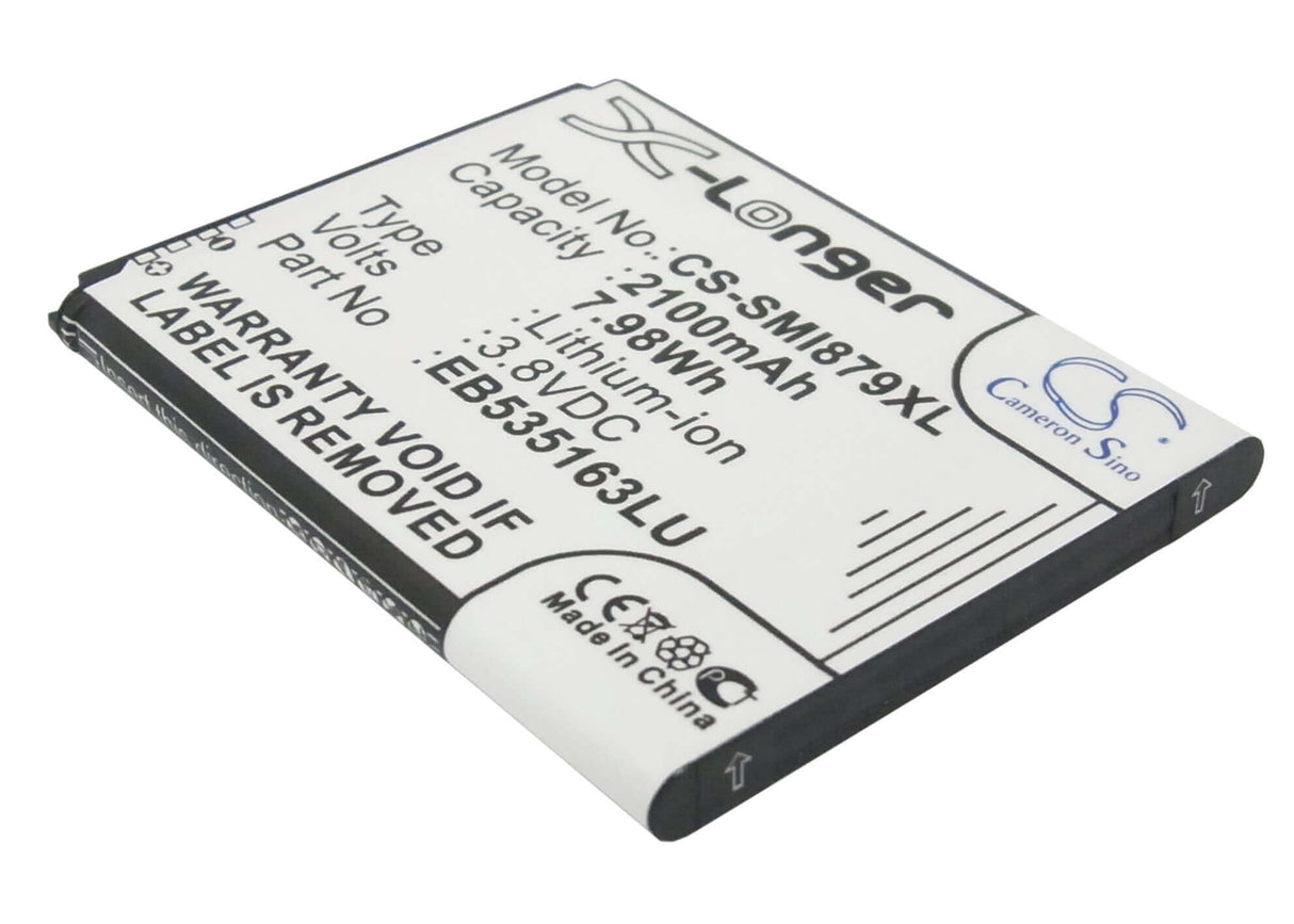 3.8V, Li-ion, 2100mAh, SmartPhone battery fits Samsung, (V2),Eb535163la, Galaxy Grand, Galaxy Grand Duos, 7.98Wh Mobile, SmartPhone Cameron Sino Technology Limited (Smartphone)