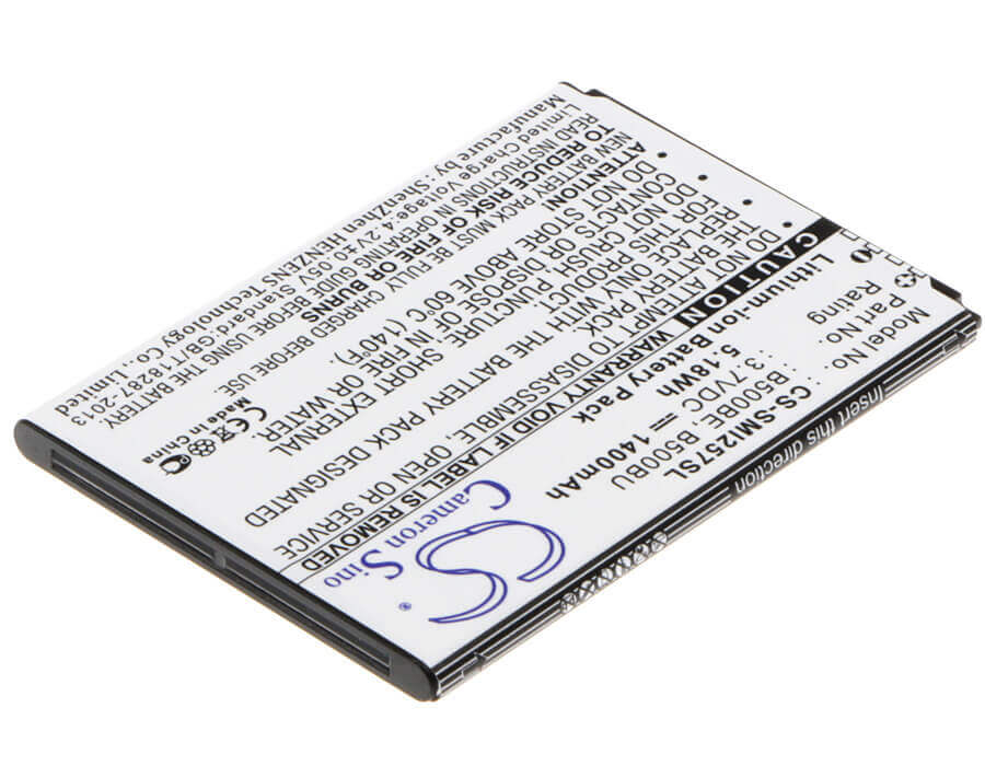 3.7V, Li-ion, 1400mAh, SmartPhone battery fits Samsung, B500au, Galaxy S4 Mini, Galaxy S4 Mini Duos, 5.18Wh Mobile, SmartPhone Cameron Sino Technology Limited (Smartphone)