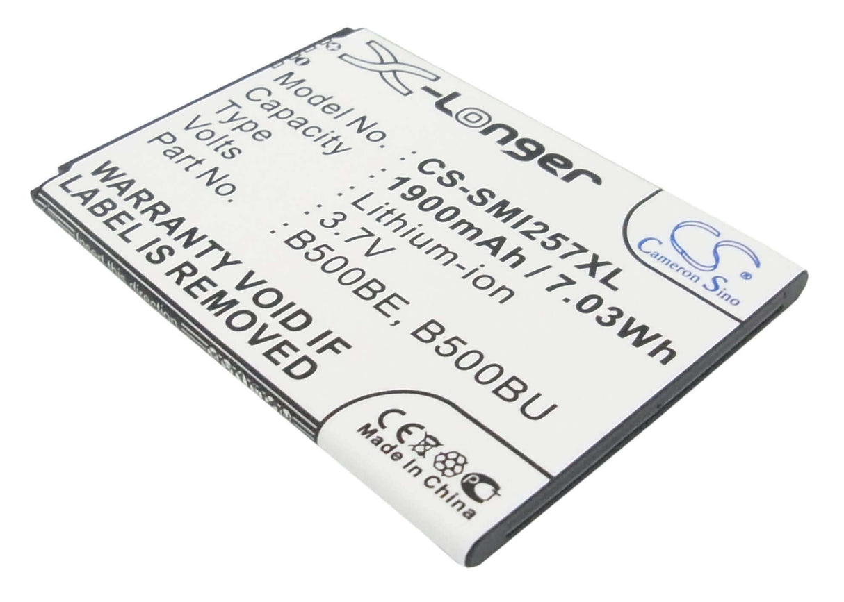 3.7V, Li-ion, 1900mAh, SmartPhone battery fits Samsung, (Black),B500ae, Galaxy S4 Mini, Galaxy S4 Mini Duos, 7.03Wh Mobile, SmartPhone Cameron Sino Technology Limited (Smartphone)