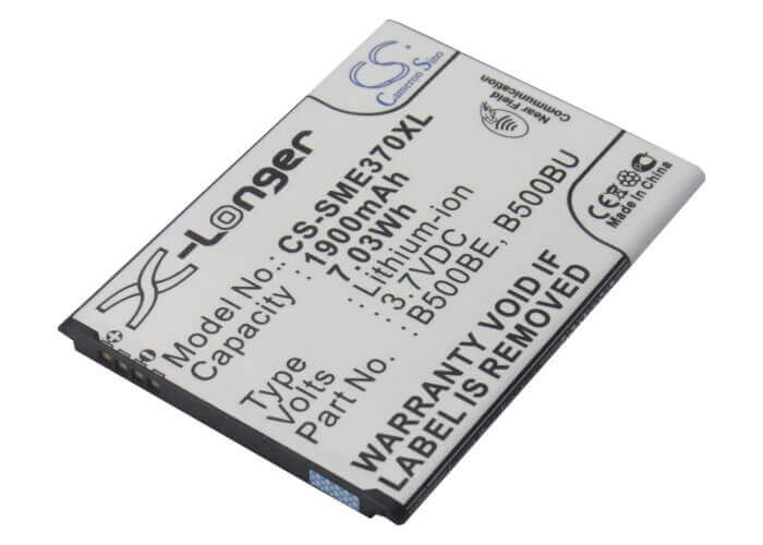 3.7V, Li-ion, 1900mAh, SmartPhone battery fits Samsung, (V2),B500ae, Galaxy S4 Mini, Galaxy S4 Mini Duos, 7.03Wh Mobile, SmartPhone Cameron Sino Technology Limited (Smartphone)