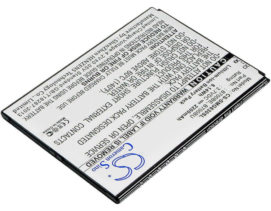 3,7V, Li-ion, 2200mAh, batterie de smartphone compatible avec Samsung, B700bc, Galaxy Mega 6.3, Galaxy Mega 6.3 Duos, 8,14Wh Mobile, Smartphone Cameron Sino Technology Limited (Smartphone)