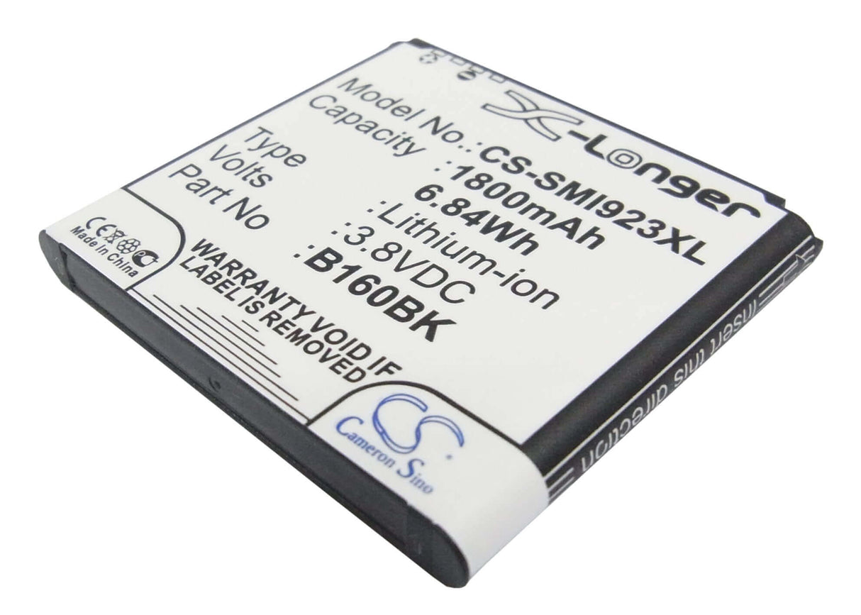 3.8V, Li-ion, 1800mAh, SmartPhone battery fits Samsung, B160be, Galaxy Folder, Galaxy Golden, 6.84Wh Mobile, SmartPhone Cameron Sino Technology Limited (Suspended)