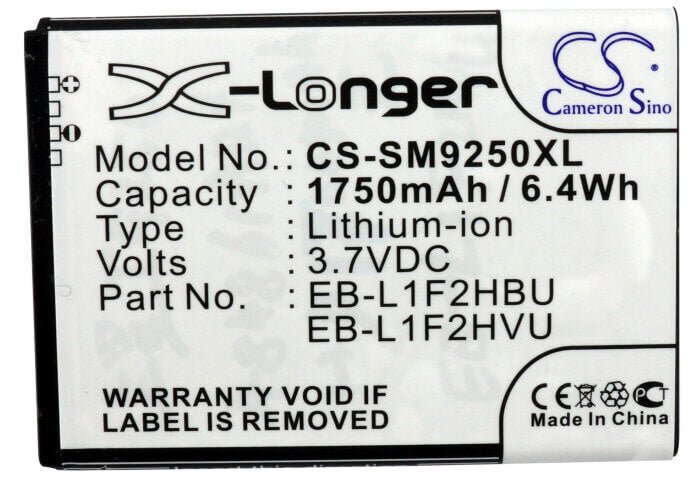 3,7V, Li-ion, 1750mAh, Batterie de smartphone compatible avec Samsung, Sprint, Eb-l1f2hbu, Galaxy Nexus, Galaxy Nexus 4g Lte, 6,48Wh Mobile, Smartphone Cameron Sino Technology Limited (Smartphone)