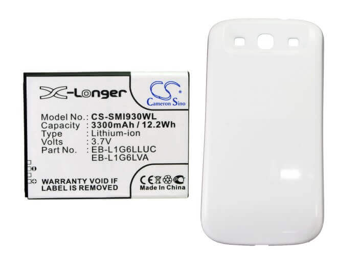 3,7V, Li-ion, 3300mAh, batterie pour smartphone compatible avec Samsung, Eb-l1g6llk, Galaxy S3, Galaxy Siii, 12,21Wh Mobile, Smartphone Cameron Sino Technology Limited (Smartphone)