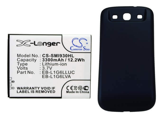 3.7V, Li-ion, 3300mAh, batterie de smartphone compatible avec Samsung, Eb-l1g6llu, Galaxy S3, Galaxy Siii, 12.21Wh Mobile, Smartphone Cameron Sino Technology Limited (Smartphone)