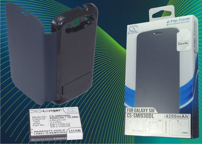 3.7V, Li-ion, 4200mAh, SmartPhone battery fits Samsung, Eb-l1g6lluc, Galaxy S3, Galaxy Siii, 15.54Wh Mobile, SmartPhone Cameron Sino Technology Limited (Suspended)