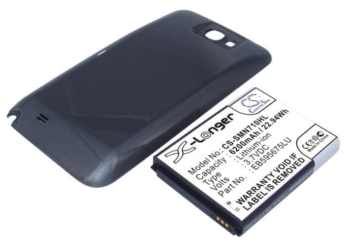 3.7V, Li-ion, 6200mAh, SmartPhone battery fits Samsung, (Grey),Eb595675lu, Galaxy Note 2, Galaxy Note Ii, 22.94Wh Mobile, SmartPhone Cameron Sino Technology Limited (Suspended)