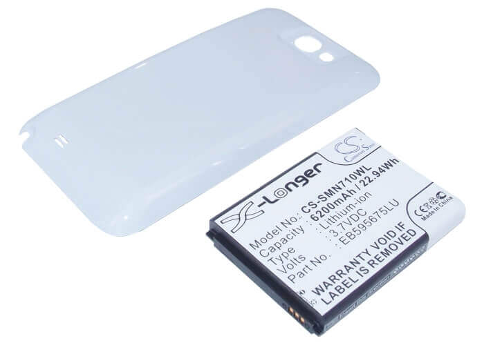 Battery For Samsung Gt-n7100, Gt-n7105, Galaxy Note Ii Lte 32gb White Back Cover 3.7v, 6200mah - 22.94wh Batteries for Electronics Cameron Sino Technology Limited (Suspended)