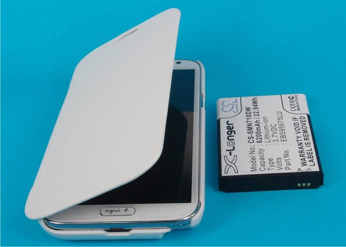 3.7V, Li-ion, 6200mAh, SmartPhone battery fits Samsung, (White),Eb595675lu, Galaxy Note 2, Galaxy Note Ii, 22.94Wh Mobile, SmartPhone Cameron Sino Technology Limited (Suspended)